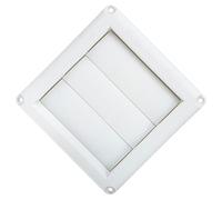 TOPPERFUN L'orifice d'échappement évent Couverture forme de plein air mur couvercle d'aération de sécheuse extérieure écran de ventilation de la sécheuse Plastique blanche