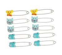 TOPPERFUN Lot De 10 Broches De Dessin Animé Boucle D'Animal Broche De Mariage Artisanale Fermoir Épingle De Sécurité Clip De Corsage Épingle De Sûreté Épingle À