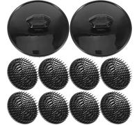 TOPPERFUN Lot de 10 Brosses à Shampooing Portables Noires pour Massage du Cuir Chevelu Exfoliation Douce Stimulation Circulation Sanguine Accessoire de Bien-Soin des Cheveux