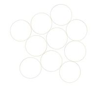 TOPPERFUN Lot de 10 Cerceaux Floraux en Bois 40 CM pour Base de Couronne Soi-Même, Décoration de Couronnes de Mariage et Kit Macramé, Anneaux Artisanaux pour Guirlandes