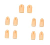 TOPPERFUN Lot De 10 Protège-doigts En Silicone Taille Petite Pour Manucure Et Nail Art, Flexible Et Respirant, Remplacement De Faux Doigt Pour Accessoires Manucure