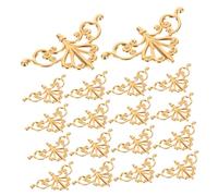 TOPPERFUN Lot de 100 Autocollants Décoratifs Vintage pour Meubles Décoration De Tiroir Ornements De Meubles Mignons Sculpture en Métal Appliques Créatives pour Meubles Appliques