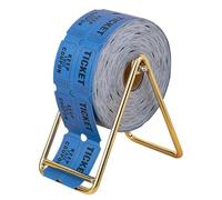 TOPPERFUN Lot de 1000 Set de Billets de Tombola Bleus en Rouleaux Doubles Présentoir Doré Billets de Carnaval et Halloween Colorés pour Fêtes Collectes de Fonds et Événements Ludiques