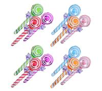 TOPPERFUN Lot de 12 Ballons Aluminium Forme Sucette Ronde, Couleur Vive, Grosse Taille, Décoration Anniversaire et Mariage, Ballon Gonflable Solide pour Fêtes et Photobooths