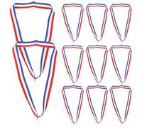 TOPPERFUN Lot de 12 Rubans de Médaille Fête Sportive, en Polyester Coton, Style Récompense Sportive, Accessoire pour Reconnaître Réussites