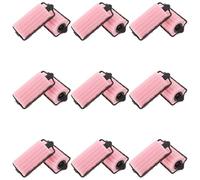 TOPPERFUN Lot de 18 Bigoudis en Mousse Souple Rose à Boucler sans Chaleur Diamètre 4 CM Grand Format pour Cheveux Courts et Longs Coiffage Facile et Protection Capillaire Accessoire