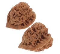 TOPPERFUN Lot De 2 Balles De Massage Pour Mains En Noyer 45 Mm, Boules D'exercice Acupression Portables, Stimulation Musculaire Et Relaxation, Outils De Bien-seniors Et Détente Quotidienne