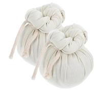 TOPPERFUN Lot de 2 Boules de Massage Moxa Chinoise 100G Sachets Chauffants à Base de Plantes pour Massage Spa Thaï Compresses Chaudes pour Relaxation Musculaire et Bien-être Corporel