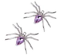 TOPPERFUN Lot De 2 Broches Araignées Squelettes Pour Décoration D'Halloween Breloques Colliers Broches Décorations D'Halloween En Alliage
