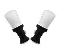 TOPPERFUN Lot de 2 Brosses à Cou pour Barbier en Nylon avec Poils Doux Brosses de Coiffure pour Salon Nettoyage Cheveux et Barbe Outil Professionnel Polyvalent pour Entretien et Balayage