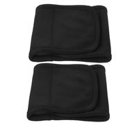 TOPPERFUN Lot de 2 Compresses d'Huile de Réutilisables pour Pieds Tissu Doux et Confortable Sachets Noirs pour Soin aux Huiles Essentielles Enveloppement Relaxant pour Sommeil et Bien-
