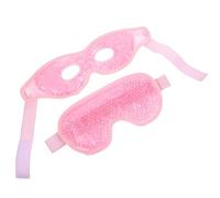 TOPPERFUN Lot de 2 Coussinets Oculaires Rafraîchissants en Gel Rose Pack de Glace Réutilisable pour Soulager Fatigue et Poches Yeux Thérapie Froide Relaxante pour Sommeil et Détente