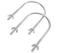 TOPPERFUN Lot de 2 Crochets en U pour Roue Pivotante de Radiateur Électrique à Bain D’Huile Accessoire pour Support de Roulettes Fixation Stable et Déplacement Facile pour Chauffage