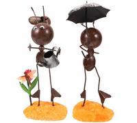 TOPPERFUN Lot De 2 Décorations Uniques en Fer Coccinelle Fourmi Noire Accessoire De Mode pour Décoration Dintérieur Salle De Mariage Design Moderne Style Aléatoire