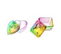 TOPPERFUN Lot De 2 Gobelets En Verre à Ongles Couvercle 60 Ml Petits Formats Polyvalents Pour Manucure Nail Art Accessoires De Mélange Et Rangement Pratique