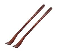 TOPPERFUN Lot de 2 Gratte-dos en Bois Rouge Forme Carrée, Outil Pratique pour Gratter le Dos, Griffoir Manuel Confortable et Lisse, Accessoire Bien-soulager Démangeaisons et Stress, Massage