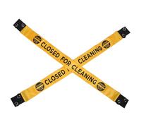 TOPPERFUN Lot de 2 Panneaux Magnétiques de Signalisation « Toilettes Fermées » et « Nettoyage en Cours » Ruban de Sécurité Haute Visibilité avec Ventouses Indicateur D’État pour Portes