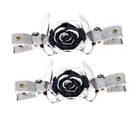 TOPPERFUN Lot de 2 Pinces à Pull Vintage en Alliage Incrustation de Diamant Clips de Connexion pour Cardigan et Châles Ornement Délicat pour Vêtements Féminins Accessoire Élégant pour