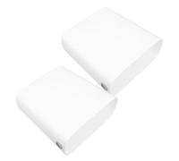 TOPPERFUN Lot de 2 Poubelles Fines Blanches en Plastique Anneau de Fixation Poubelle Cuisine Étroite sans Couvercle Corbeille à Papier Stable pour Salle de Bain Bureau et Chambre