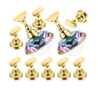 TOPPERFUN Lot de 2 Sets de Supports Magnétiques pour Nail Art, Porte-ongles en Plastique Résistant, Format Compact pour Entraînement et Présentation Professionnelle des Capsules D’ongles
