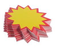 TOPPERFUN Lot de 200 panneaux Starburst de 2,75 x 1,246,4 cm, étiquettes de prix de vente pour garage, vente immobilière, vente au détail
