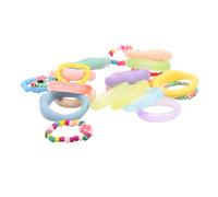 TOPPERFUN Lot de 21 Bagues Empilables en Résine Colorée, Anneaux D'été pour Femme, Assortiment Créatif et Léger, Taille Ajustée, Style Bohème pour Bijoux D’été