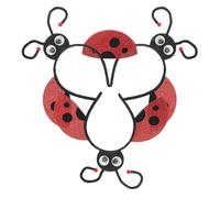 TOPPERFUN Lot de 3 Bandeaux Animaux pour Fille - Serrage-Tête Abeille Insecte Rouge aux Grands Yeux et Lépidoptère - Accessoires Déguisement Kawaii Légers et Confortables pour Spectacles