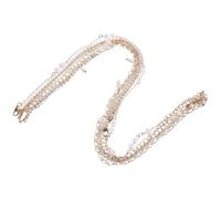 TOPPERFUN Lot de 3 Chaînes de Taille Perlées pour Femmes, Ceintures de Corps en Alliage Perles Imitation, Ajustables et Légères, Accessoires D’été pour Robes, Jean et Tenues Décontractées,