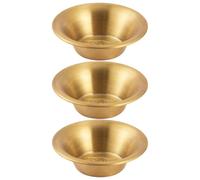 TOPPERFUN Lot de 3 Mini Conteneurs en Acier Inoxydable Doré, Bols à Sauce pour Vinaigrette et Amuse-Gueules, Ustensiles Multifonctions Cuisine et Pique-Niques