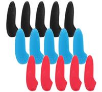 TOPPERFUN Lot de 30 Manchons de Protection pour Pointe de Couteau Petits Couvre-Embouts de Coupe en Silicone Couleurs Rouge Bleu Noir Protection Anti-Rayures pour Cutter Accessoires la