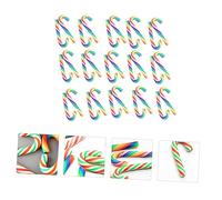 TOPPERFUN Lot De 30 Mini Bâtons De Noël En Pâte Polymère Décoratifs Pour Diy, 3 x 8 x 24 Mm, Accessoires Multicolores Pour Décoration Festive Et Coques De Téléphone