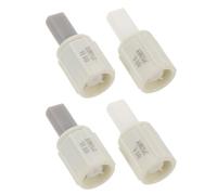 TOPPERFUN Lot de 4 Amortisseurs de Siège de Toilette à Fermeture Amortie Connecteurs Universels en Plastique Solide Coussins de Charnière pour Couvercle de Wc - Accessoires Silencieux