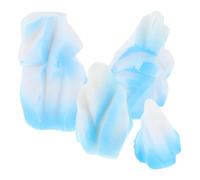 TOPPERFUN Lot de 4 Figurines Miniatures D’Icebergs en Résine, Décorations pour Micro-paysages, Ornements Polaires pour Aquarium, Statuettes de Paysage Intérieur, Accessoires Décoratifs