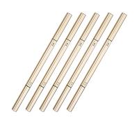 TOPPERFUN Lot de 5 Crayons à Sourcils Waterproof Double Pointe 1.5mm Stylos à Sourcils Triangulaires Portables pour Femmes Teintes Noir Café Clair Café Moyen Gris et Outils Maquillage