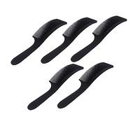 TOPPERFUN Lot de 5 Peignes Plats Incurvés pour Tondeuse, Design Ergonomique, Couleur Noire, pour Coiffure Masculine, Usage Salon, Maison et Voyage