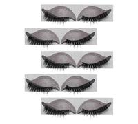 TOPPERFUN Lot de 5 set de Paires D’Autocollants Maquillage Yeux Cils et Fards à Paupières Patchs Express Effet Smoky Autocollants Cosmétiques Légers et Respirants Maquillage Rapide au