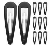 TOPPERFUN Lot de 50 Barrettes à Cheveux Noires en Métal, Design Polyvalent et Solide, Pinces à Pression Classiques pour Femmes, Vacances Plage