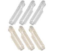 TOPPERFUN Lot de 6 Pinces Volumisantes pour Cheveux Bigoudis pour Frange Pinces à Racines en Métal Brillant Outils Coiffure pour Volume et Coiffage au Quotidien