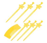 TOPPERFUN Lot de 7 Épingles à Cheveux Japonaises Légères pour Kimono Femme Accessoires Capillaires Traditionnels en Métal Petites Pinces pour Yukata et Festivals Japonerie