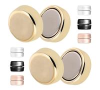 TOPPERFUN Lot de 8 Paires de Boucles Magnétiques pour Foulard Attaches Réutilisables sans Épingle Fixation Invisible pour Hijab Châles et Vêtements Aimants Décoratifs Légers et