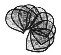 TOPPERFUN Lot de 8 set de Filets en Dentelle Transparents pour Postiche Frontale Base en Dentelle Légère et Robuste Accessoires pour Confection de Perruques DIY Adaptés aux Mariages et