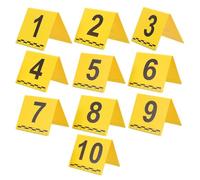 TOPPERFUN Marqueurs Enquêtes en Professionnelles Détective d'anniversaire pour Fêtes Preuves Médico-légales Plastique Jaune, Structure Verticale Portable, Kit de Scène de Crime