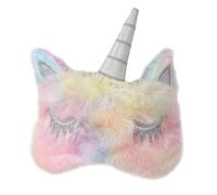 TOPPERFUN Masque de Sommeil Licorne Peluche Coloré Cache Yeux et Confortable et Filles Design Élégant pour Nuits
