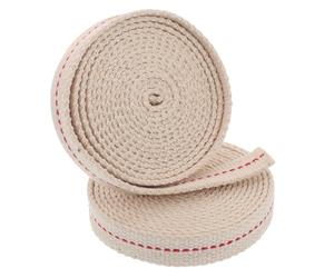 TOPPERFUN Mèche Plate en Coton 100% Pure Largeur 1,2 Cm Lot de 2 Mèches pour Lampe à Pétrole de Camping Remplacement Mèche Lampe à Huile Éclairage Extérieur Solide