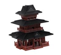TOPPERFUN Miniatures Pagoda Zen Garden Pavilion Stilt House Statue pour Décoration De Terrarium Et Aquarium Accessoires De Et