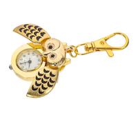 TOPPERFUN Montre De Poche Hibou Porte-clés Dorée Vintage Métal Résistant Décorative Présent Mode Femme
