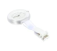 TOPPERFUN Montre De Poche Infirmière Quartz Blanche Matière Plastique Pratique Légère pour Professionnel Médical Élève Utilisation Quotidienne 53 Mm