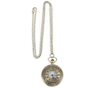 TOPPERFUN Montre de Poche Vintage Portable à Quartz, Montre Mécanique Rétro Petite Taille, Accessoire Unisexe pour Étudiants et Usage Quotidien, Motif Floral Rose Délicat