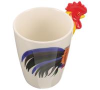 TOPPERFUN Mug Café en Céramique à Motif Coq 3d, Tasse à Thé Originale avec Anse Sculptée, Capacité Moyenne, pour Usage Domestique et Présent de Pâques, Tasses à Café Décoratives