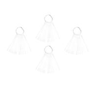 TOPPERFUN Nuancier Ongles Manucure 150 Pièces Plastique Transparent 50 Pcs par Anneau pour Salon Professionnel Débutants Présentation Couleurs Pratique